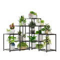Corner Plant Stand Indoor Metal Plant Shelf 5-Tier 11 Potted Black